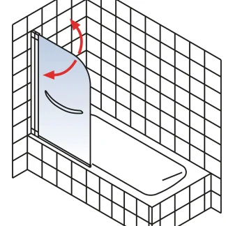 Schulte Badewannenaufsatz D1680 1-tlg. 80 x 140 cm