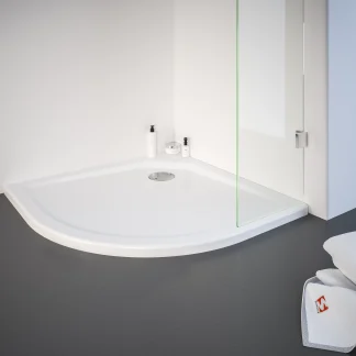 Schulte Viertelkreisdusche Duschwanne 90 x 90 x 200 cm Garant