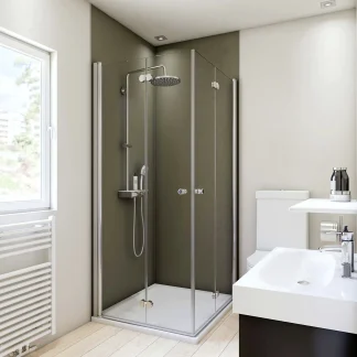 Breuer Duschrückwand Mokka 90x210x0,3 cm