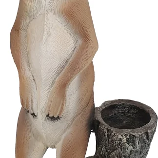 Dekofigur Erdmännchen mit Topf 62 x 28 x 16 cm