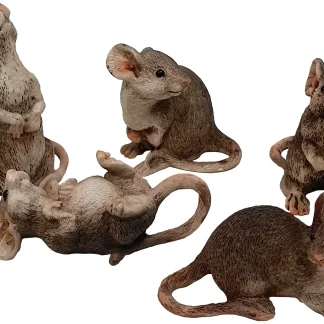 Dekofigur Maus braun 5 x 3 x 5 cm