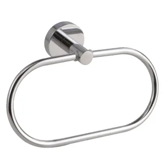 tesa Handtuchring Smooz oval, hochglanz-verchromt