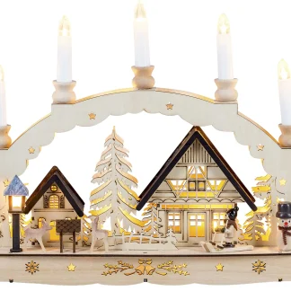 HGD Lichterbogen-LED Weihnachtsromantik 48 x 8 x 30 cm