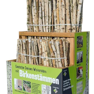 Birkenstamm 180 cm ø 2-4 cm