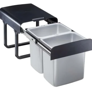 TrendLine Einbau-Mülltrennungssystem 2 x 16 L, Auszug: 47 -98 cm