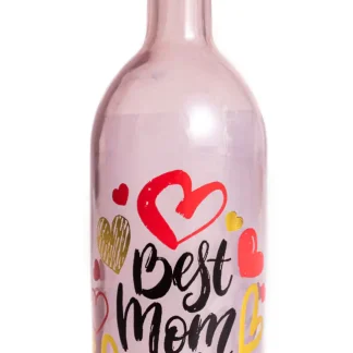 TrendLine LED Deko Flasche Best Mom ever, pink