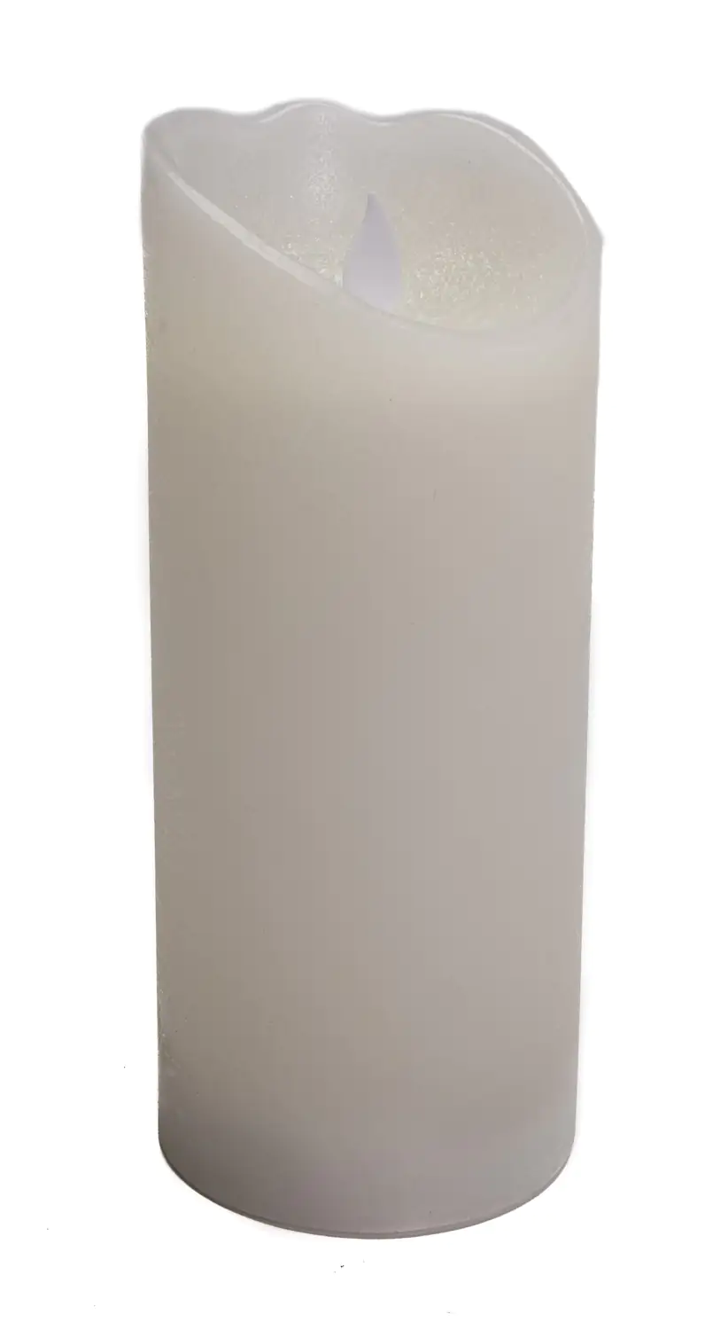 TrendLine LED Wachskerze 7,5 x 7,5 x 17,5 cm, batteriebetrieben