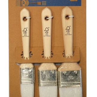 TrendLine Acryl Pinsel-Set 3-teilig 30 mm, 40 mm, 50 mm hell