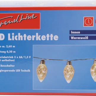 TrendLine LED Lichterkette 40 LED Birnenform für Innen, LED Technik