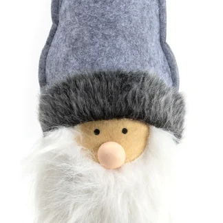 TrendLine Dekofigur Zwerg grau weiß 13 x 10 x 83 cm