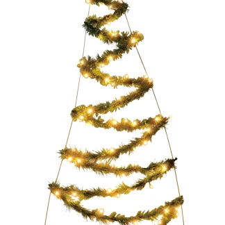TrendLine LED Aufhänger Tannenbaum 150 cm warmweiß Außen mit Timer