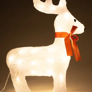 TrendLine LED Acrylfigur Rentier 35 x 30 cm warmweiß Außen mit Timer