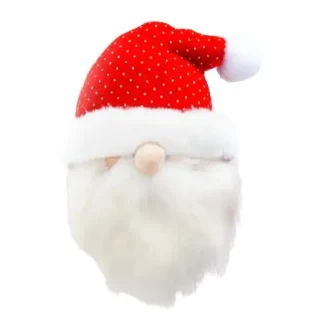 TrendLine Weihnachtsaufhänger Weihnachtsmann 20 x 15 cm weiß-rot