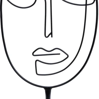 TrendLine Deko Silhouette Metall schwarz 20 x 10 x 44 cm