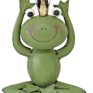 TrendLine Dekofigur Frosch aus Metall 23 x 13 x 27 cm