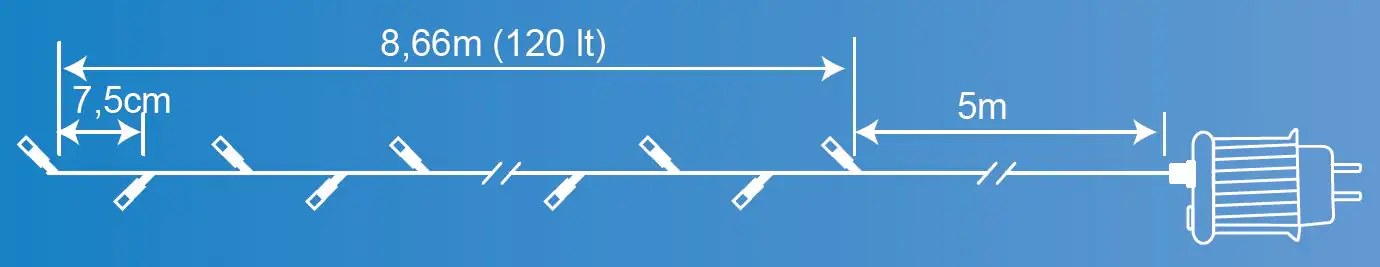 TrendLine LED-Lichterkette Classic Außen 8,7 m warmweiß mit Timer, Dimmer