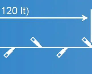 TrendLine LED-Lichterkette Classic Außen 11,5 m warmweiß-kaltweiß mit Timer