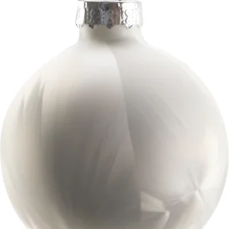 TrendLine Weihnachtskugeln aus Glas Ø 6 cm weiß-silber-nachtblau 20 Stück