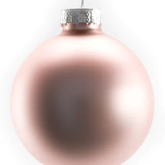 TrendLine Weihnachtskugeln aus Glas Ø 6 cm perle-rosa-magnoliarosa 20 Stück