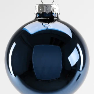 TrendLine Weihnachtskugeln aus Glas Ø 6 cm nachtblau 20 Stück