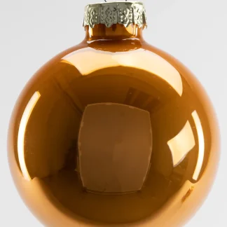TrendLine Weihnachtskugeln aus Glas Ø 6 cm bernstein 20 Stück