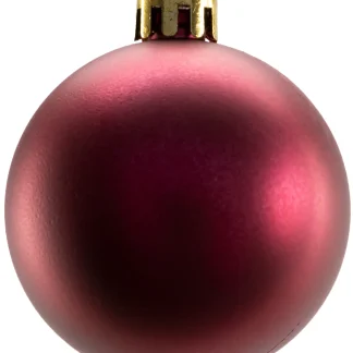 TrendLine Weihnachtskugeln bruchfest Ø 6 cm magnolienrosa 12 Stück