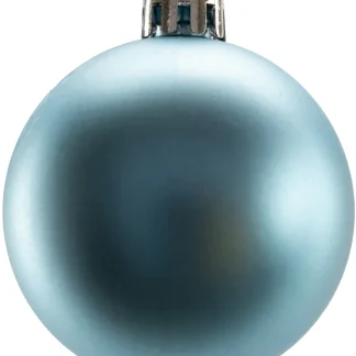 TrendLine Weihnachtskugeln bruchfest Ø 6 cm dämmerungsblau 12 Stück