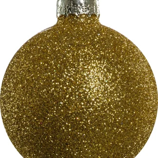 TrendLine Weihnachtskugeln aus Glas Ø 5/ 5,7/ 6,7 cm gold 42 Stück