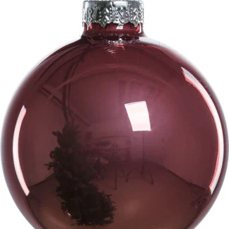 TrendLine Weihnachtskugeln aus Glas Ø 5/ 5,7/ 6,7 cm rosa 42 Stück