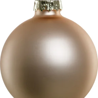 TrendLine Weihnachtskugeln aus Glas Ø 5/ 5,7/ 6,7 cm champagner 42 Stück