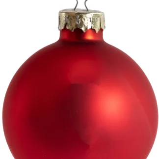 TrendLine Weihnachtskugeln aus Glas Ø 5/ 5,7/ 6,7 cm rot 42 Stück