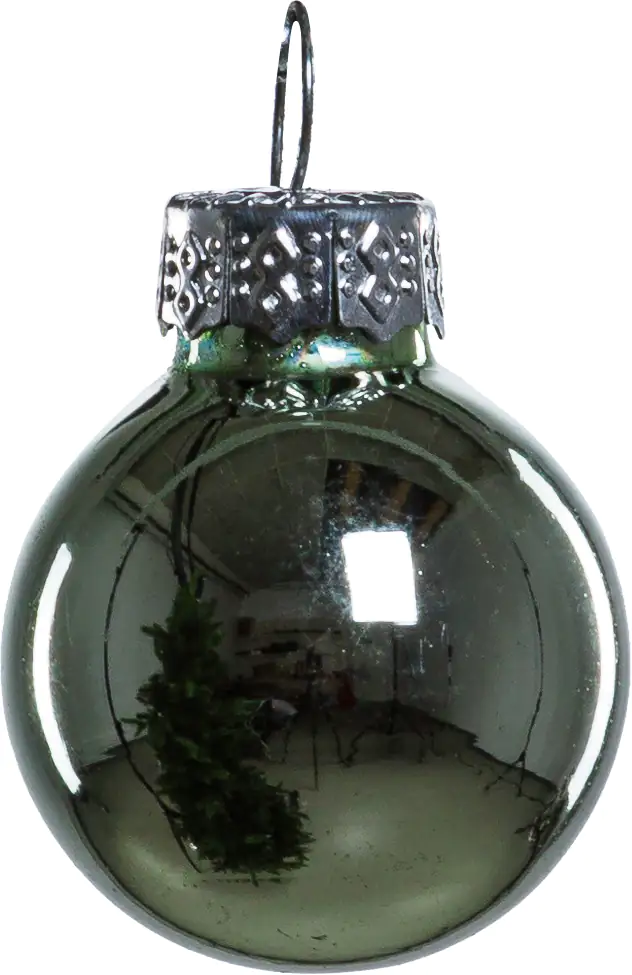 TrendLine Mini-Christbaumkugeln aus Glas Ø 2,5 cm gold-blau 100 Stück