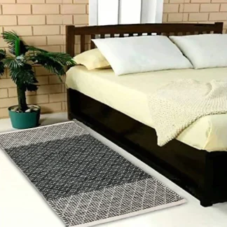 TrendLine Flachwebteppich Bali schwarz-weiß, 80 x 150 cm