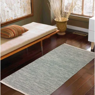 TrendLine Flachwebteppich Bali mint-creme meliert, 60 x 100 cm