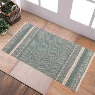 TrendLine Flachwebteppich Bali mint-creme, 60x 100 cm
