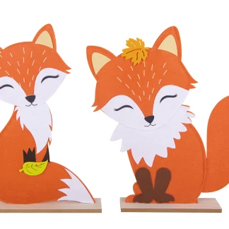 TrendLine Dekoaufsteller Fuchs 40 x 40 cm orange