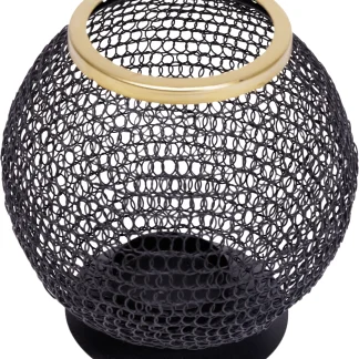 TrendLine Laterne Metall 17 x 17 cm schwarz-gold