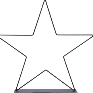 TrendLine Dekofigur Metallstern 50 x 6 cm schwarz