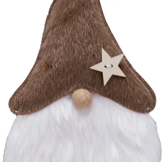 TrendLine Dekofigur Zwerg 31 x 14 cm braun