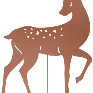 TrendLine Dekostecker Metall Rentier 73 x 54 cm rost