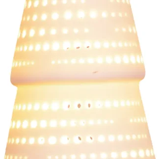 TrendLine LED Keramikfigur Baum 32 x 9,5 cm warmweiß mit Timer