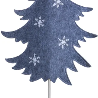 TrendLine Weihnachtsaufsteller Filz Tannenbaum 118 x 54 cm grau-weiß