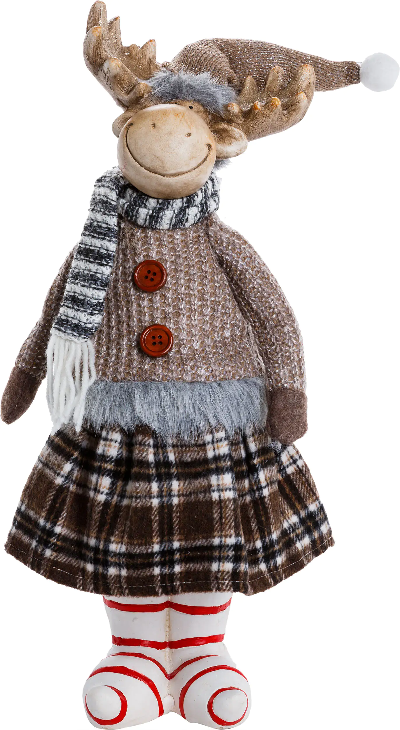 TrendLine Dekofigur Elch 18 x 14 x 43,5 cm