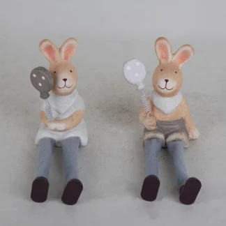 TrendLine Deko Hase Kantenhocker 5,5 x 4,5 x 10 cm
