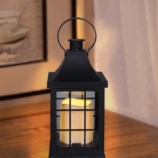 TrendLine LED Laterne schwarz, Höhe 21 cm