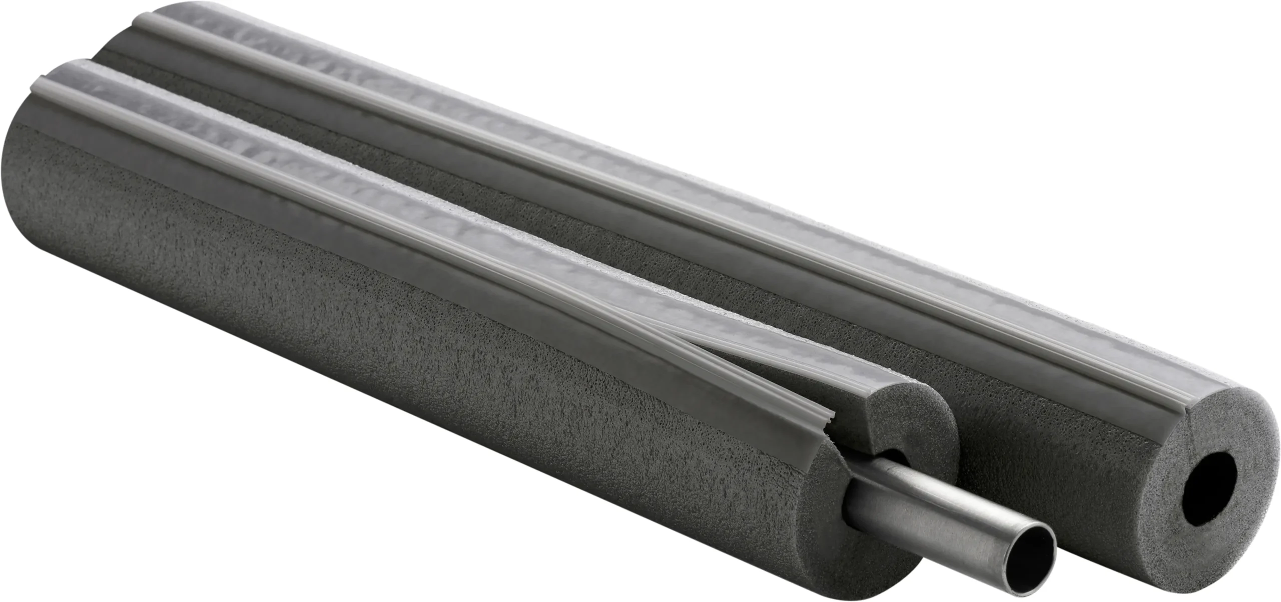 Climatube®Zip PE-Rohrisolierung grau; Zipverschluss; 22-15; 1 Meter