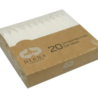 Diana Candles Baumkerzen Ø 1,2 cm x 11 cm weiß 20er Pack