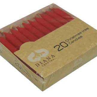Diana Candles Baumkerzen Ø 1,2 cm x 11 cm rot 20er Pack