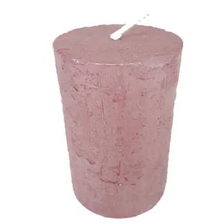 House of Rustic Kerze 9 cm rosé