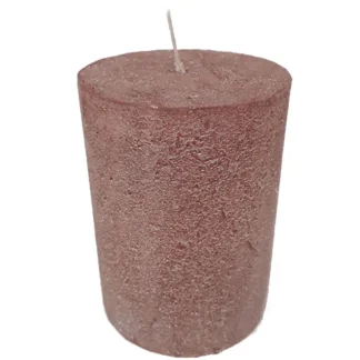 House of Rustic Kerze 9 cm glitzer burgunder